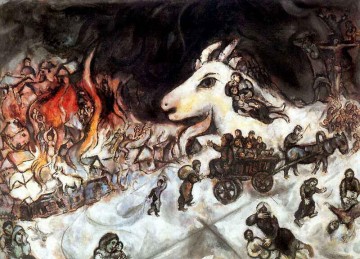 Contemporain de guerre Marc Chagall Peinture à l'huile